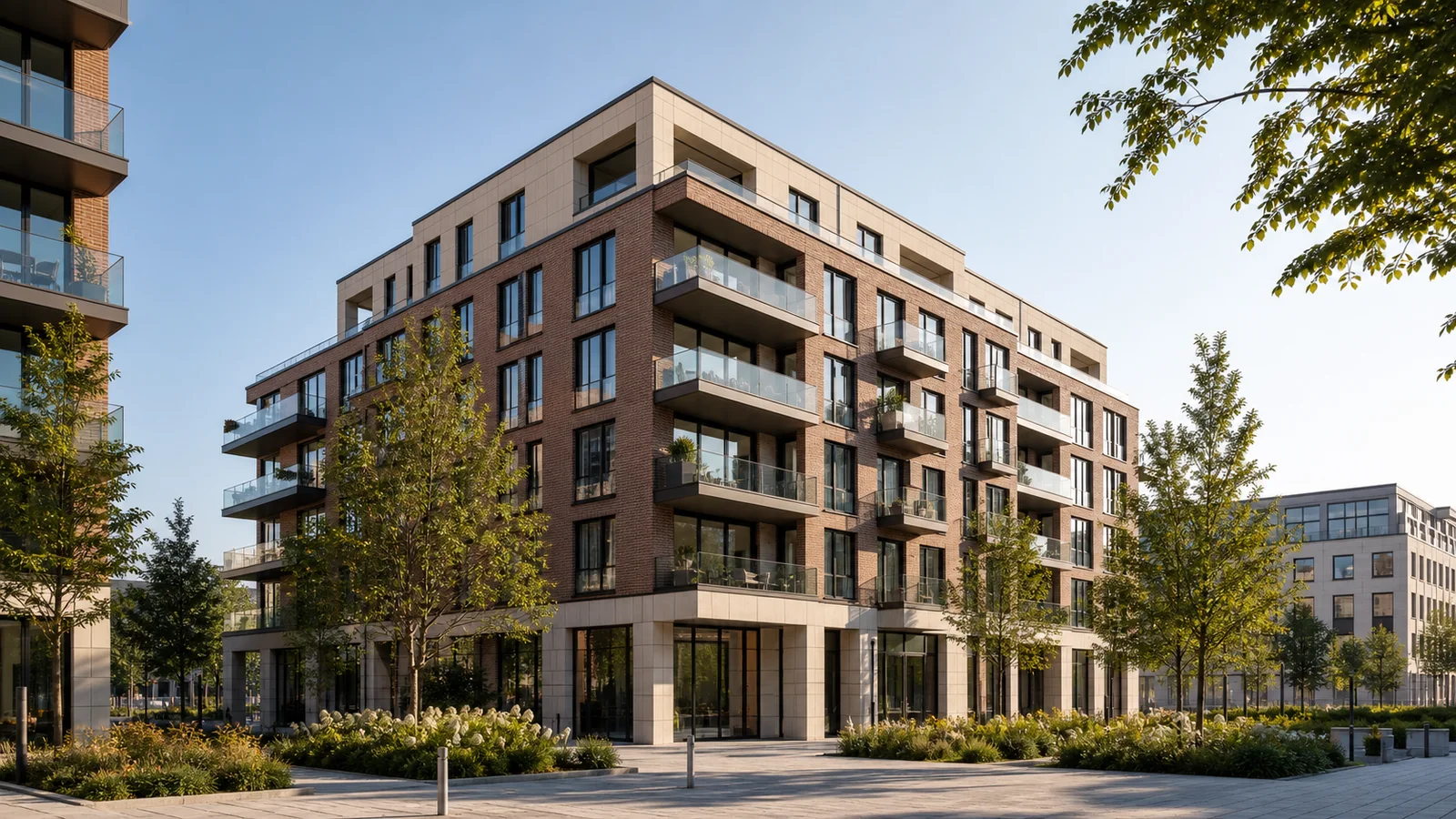 Modernes urbanes Wohnquartier